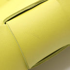 Bottega Veneta Waist Bag Cassette Maxi Intrecciato Yellow Green Leather — view 6