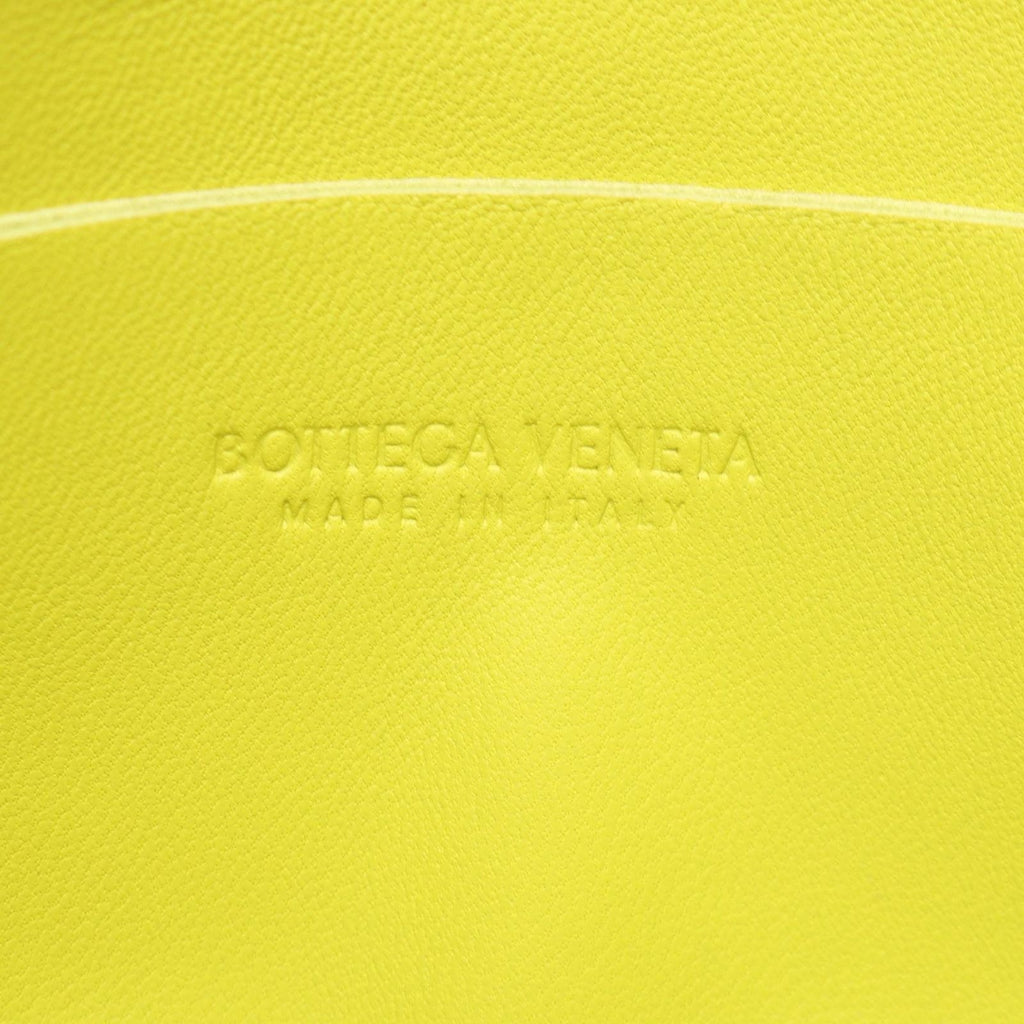 Bottega Veneta Waist Bag Cassette Maxi Intrecciato Yellow Green Leather — view 4