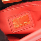 Fendi Mini Peekaboo 2-Way Salmon Pink Leather Handbag — view 4