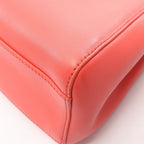 Fendi Mini Peekaboo 2-Way Salmon Pink Leather Handbag — view 8