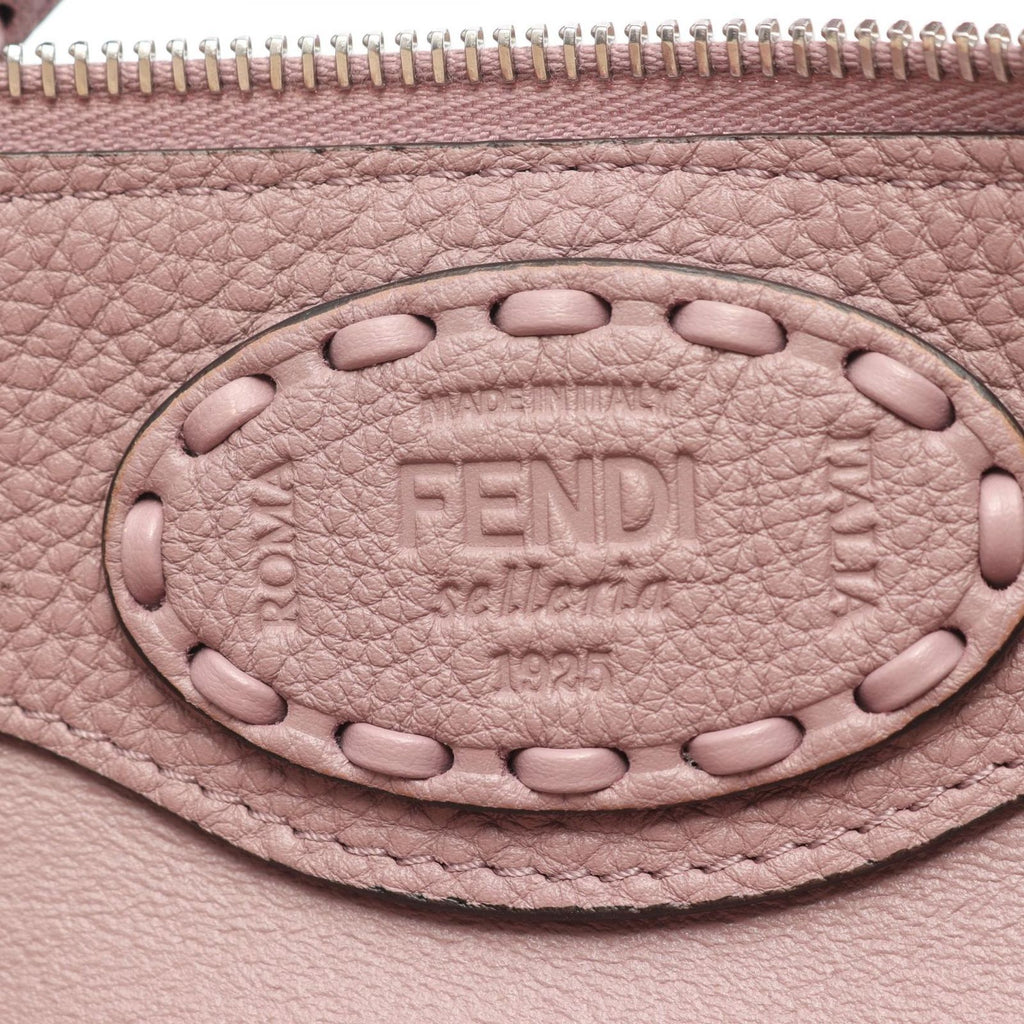 Fendi by the Way Soft Medium Selleria 2-Way Pink Beige Leather Handbag — view 4