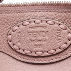 Fendi by the Way Soft Medium Selleria 2-Way Pink Beige Leather Handbag — view 4