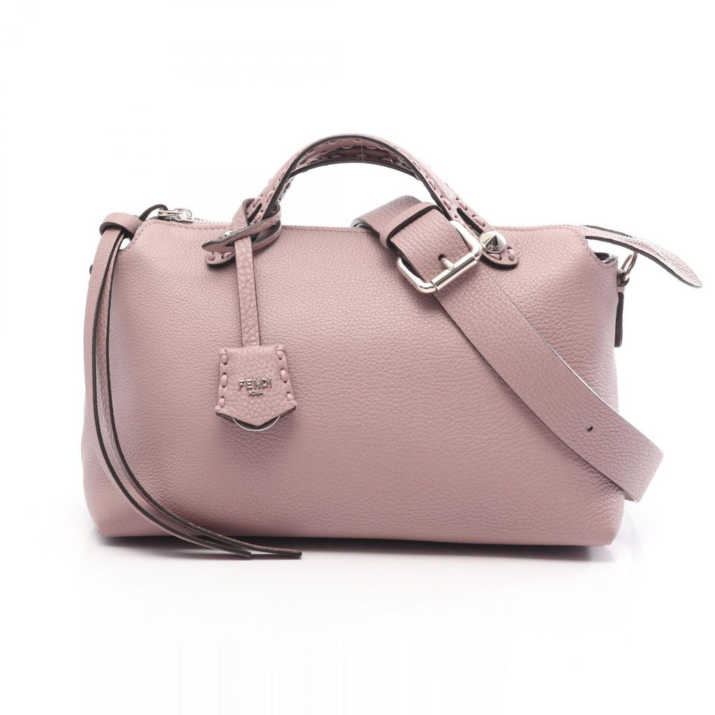 Fendi by the Way Soft Medium Selleria 2-Way Pink Beige Leather Handbag
