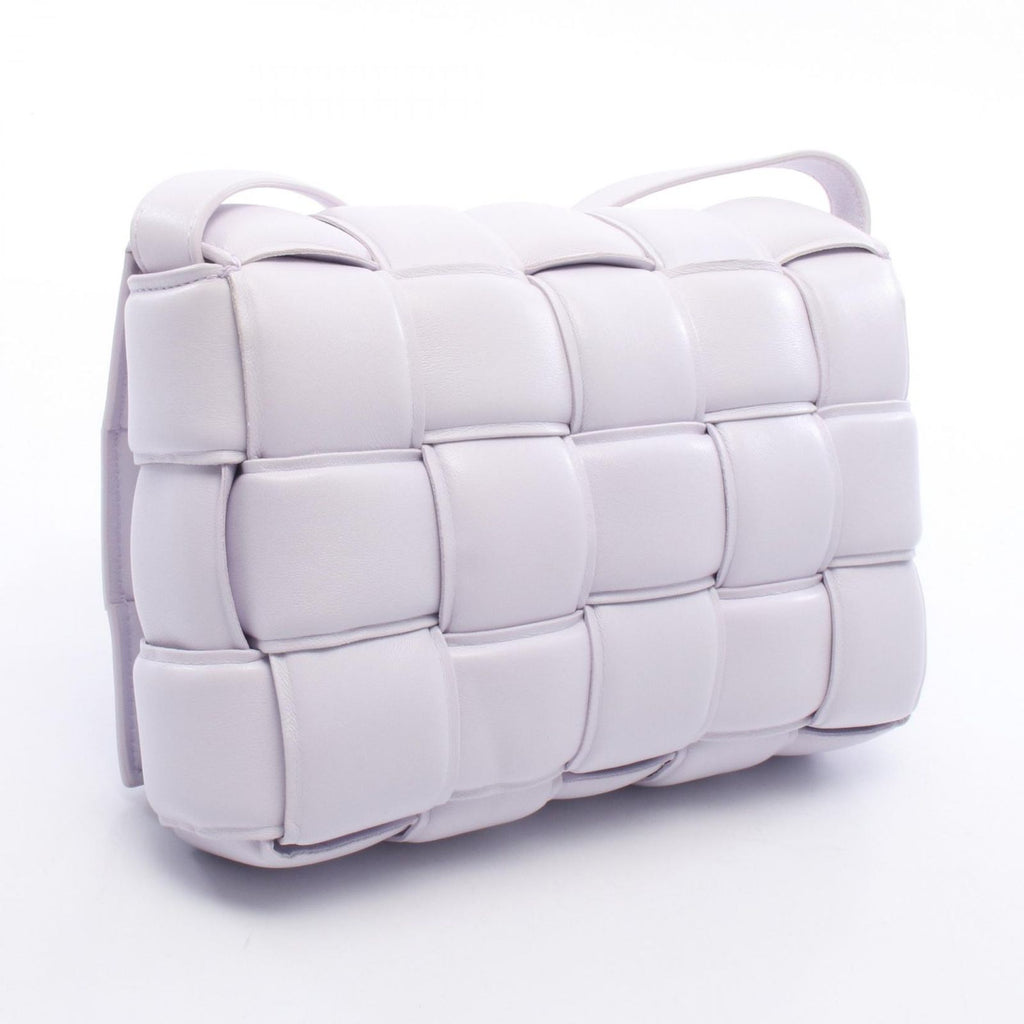 Bottega Veneta Shoulder Bag Padette Cassette Intrecciato Lavender Leather — view 2