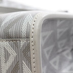 Dior Tote Bag Safari CD Diamond Gray Leather — view 8
