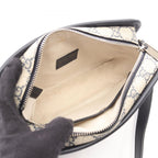 Gucci Shoulder Bag Interlocking GG Supreme Navy Ivory Canvas Leather Retro Mini — view 3