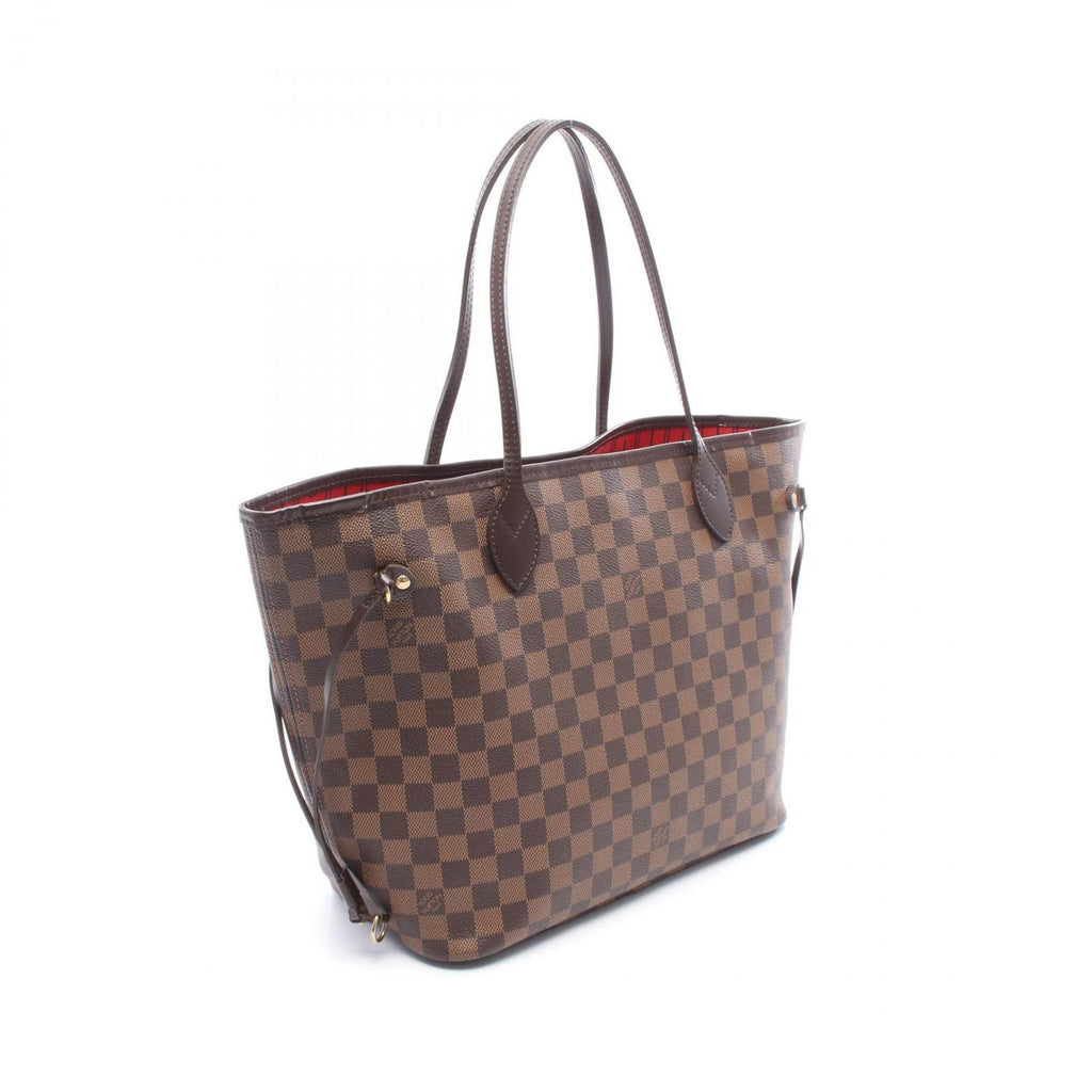 Louis Vuitton Tote Bag Neverfull MM Damier Ebene Canvas Leather — view 2