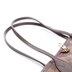 Louis Vuitton Tote Bag Neverfull MM Damier Ebene Canvas Leather — view 8