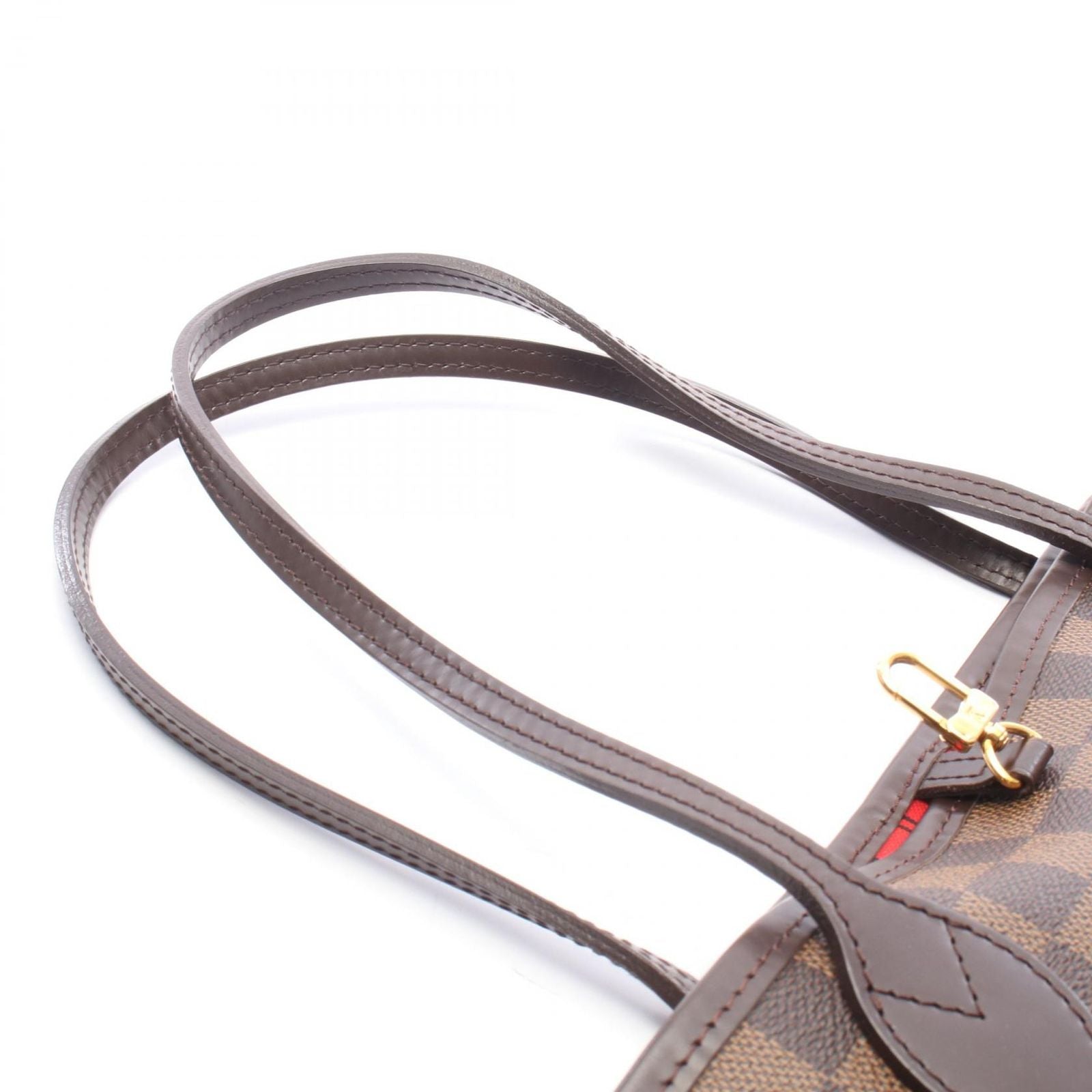 Louis Vuitton Tote Bag Neverfull MM Damier Ebene Canvas Leather — view 8