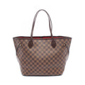 Louis Vuitton Tote Bag Neverfull MM Damier Ebene Canvas Leather