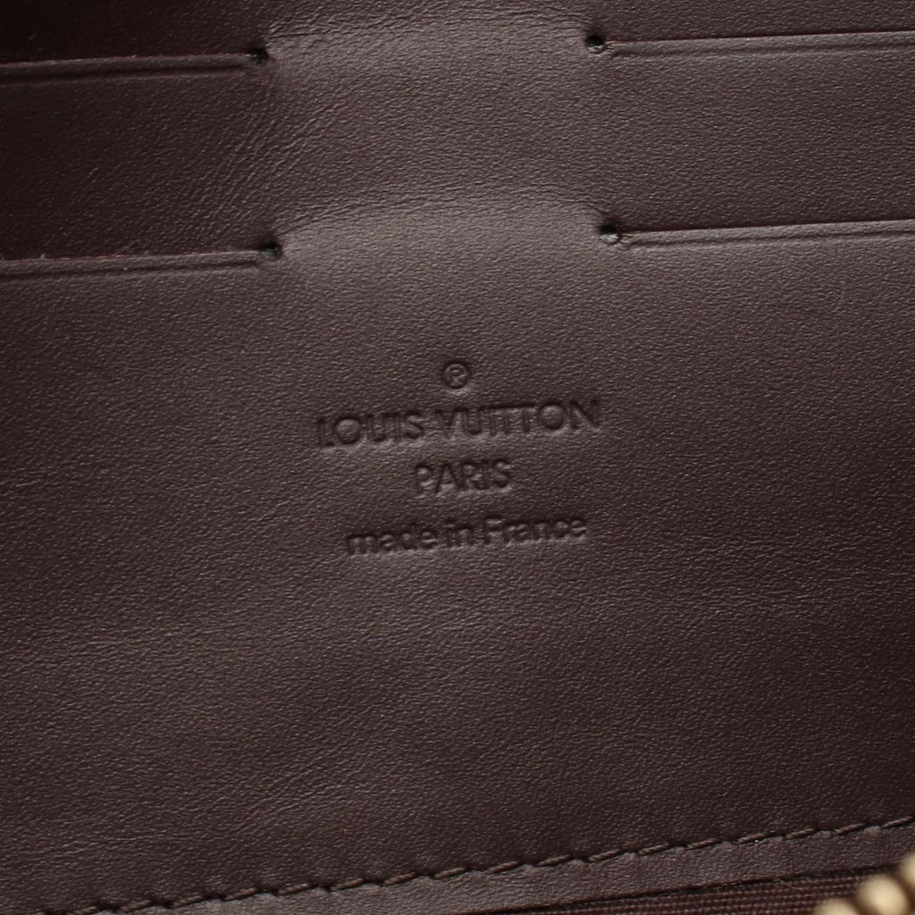 Louis Vuitton Shoulder Bag Sunset Blue Bird Monogram Vernis Amarante Leather — view 4