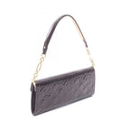 Louis Vuitton Shoulder Bag Sunset Blue Bird Monogram Vernis Amarante Leather — view 2