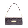 Louis Vuitton Shoulder Bag Sunset Blue Bird Monogram Vernis Amarante Leather