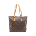Louis Vuitton Tote Bag Cabas Mezzo Monogram Canvas Leather