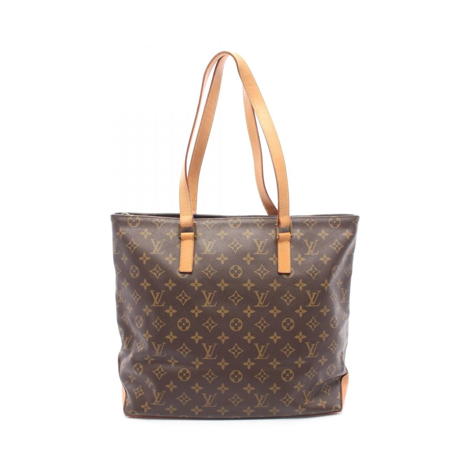 Louis Vuitton Tote Bag Cabas Mezzo Monogram Canvas Leather