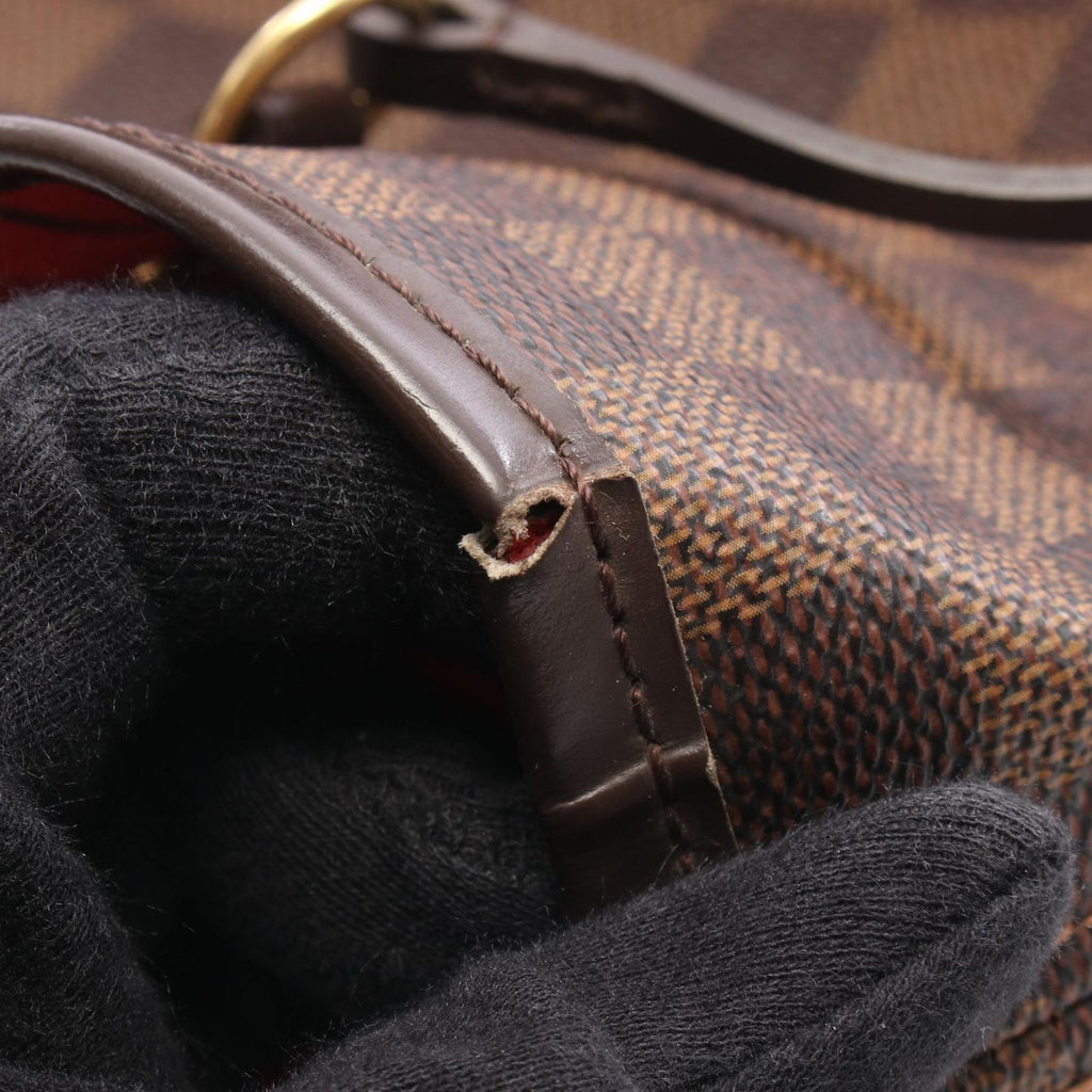 Louis Vuitton Tote Bag Neverfull GM Damier Ebene Canvas Leather — view 8