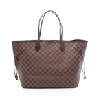Louis Vuitton Tote Bag Neverfull GM Damier Ebene Canvas Leather