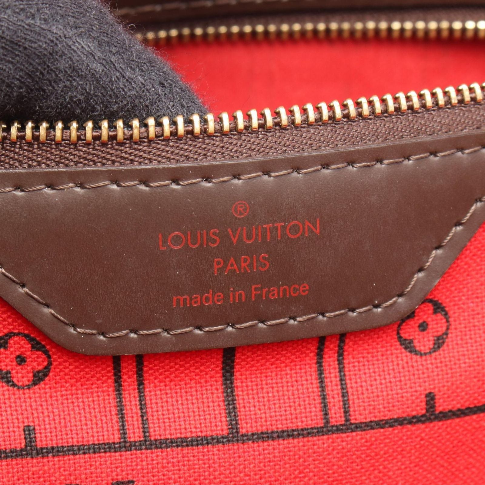 Louis Vuitton Tote Bag Neverfull GM Damier Ebene Canvas Leather — view 4