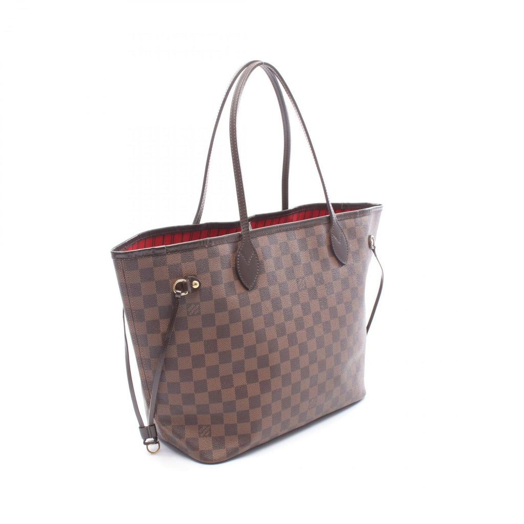Louis Vuitton Tote Bag Neverfull MM Damier Ebene Canvas Leather — view 2