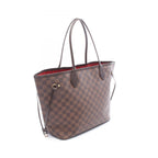 Louis Vuitton Tote Bag Neverfull MM Damier Ebene Canvas Leather — view 2