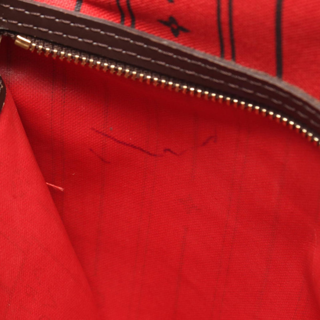 Louis Vuitton Tote Bag Neverfull MM Damier Ebene Canvas Leather — view 6