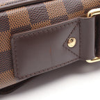 Louis Vuitton Shoulder Bag Shelton MM Damier Ebene Canvas Leather — view 7