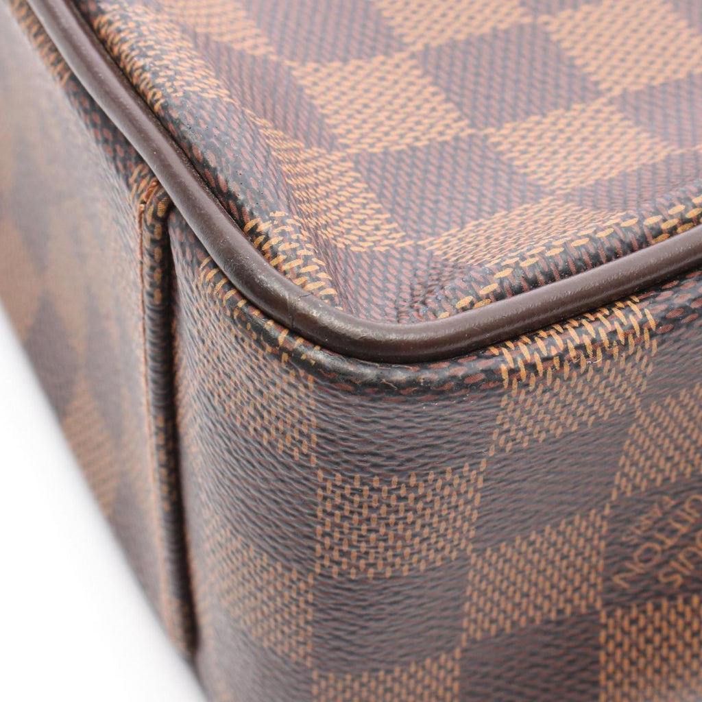 Louis Vuitton Shoulder Bag Shelton MM Damier Ebene Canvas Leather — view 6