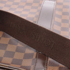 Louis Vuitton Shoulder Bag Shelton MM Damier Ebene Canvas Leather — view 8