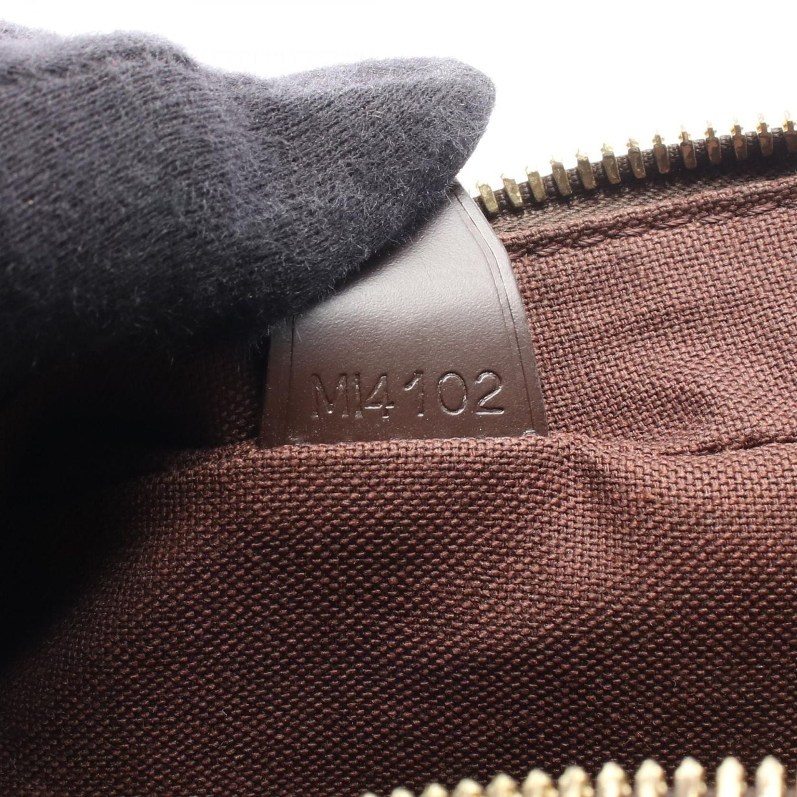 Louis Vuitton Shoulder Bag Shelton MM Damier Ebene Canvas Leather — view 5