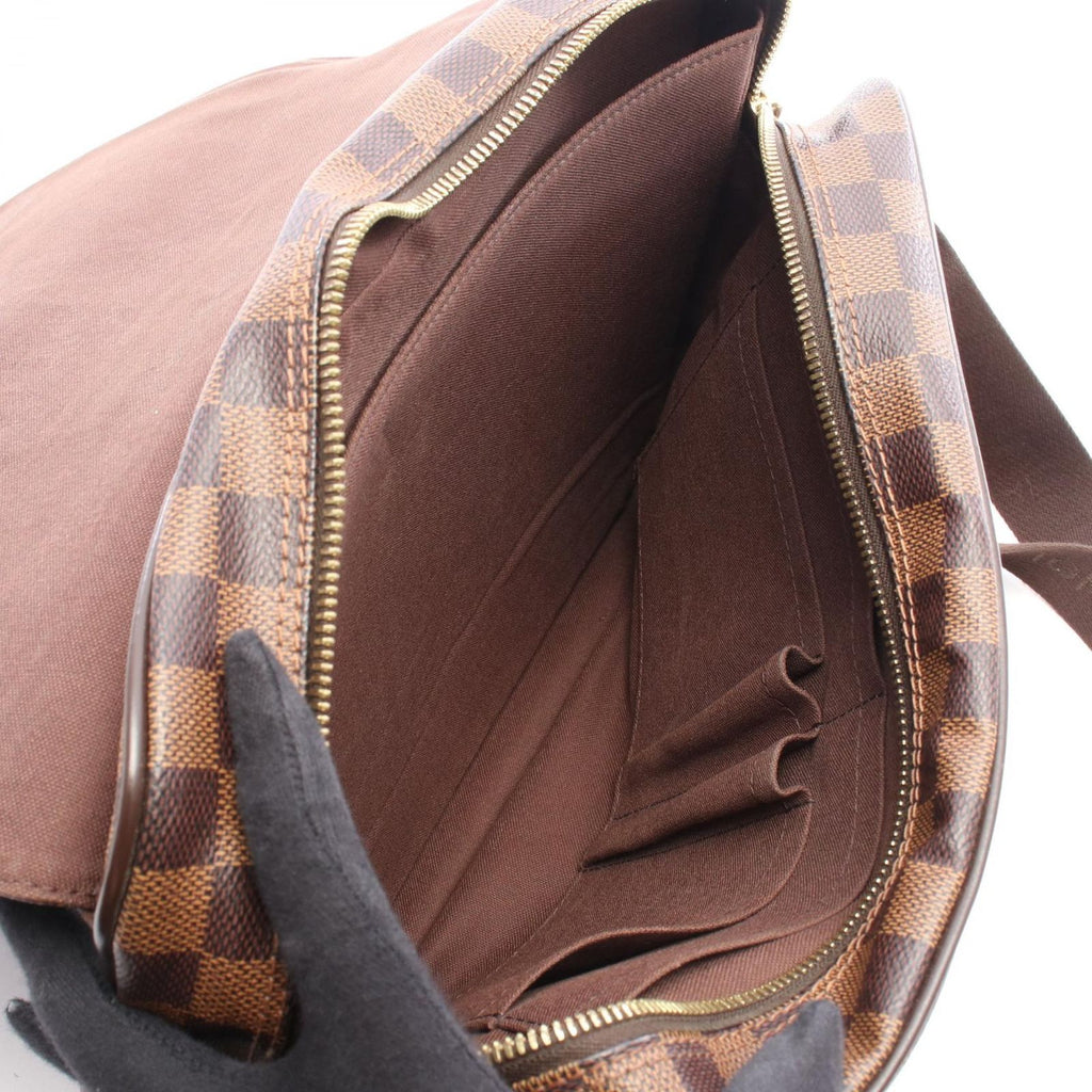 Louis Vuitton Shoulder Bag Shelton MM Damier Ebene Canvas Leather — view 3