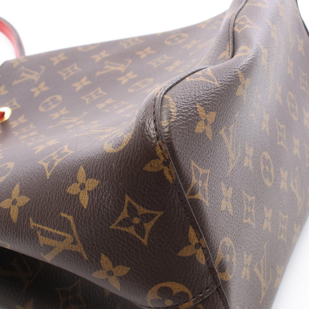 Louis Vuitton Shoulder Bag Neo Noe Monogram Coquelicot Canvas Leather — view 8