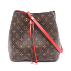 Louis Vuitton Shoulder Bag Neo Noe Monogram Coquelicot Canvas Leather