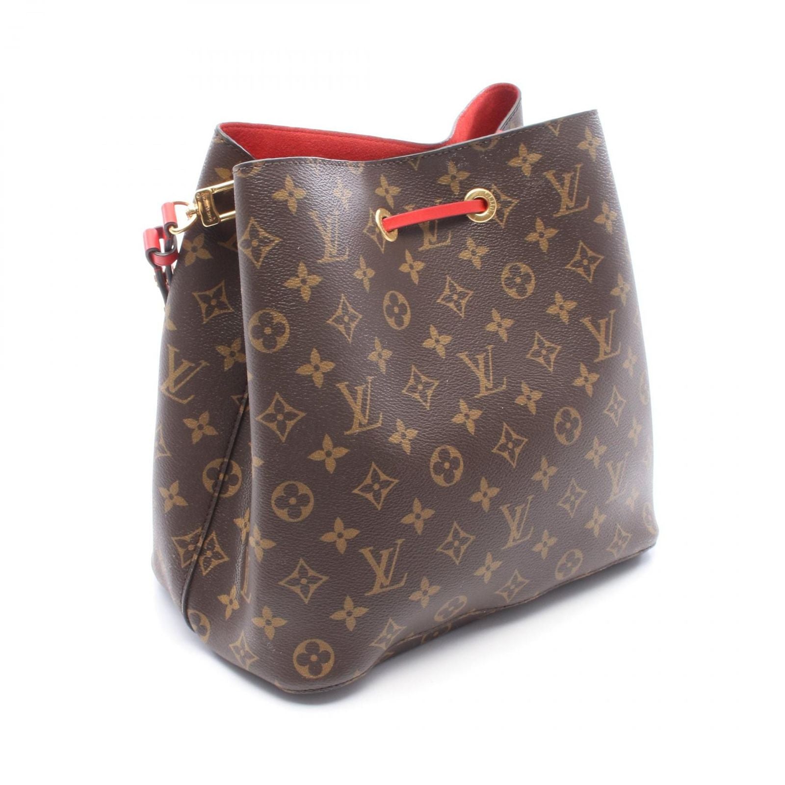 Louis Vuitton Shoulder Bag Neo Noe Monogram Coquelicot Canvas Leather — view 2