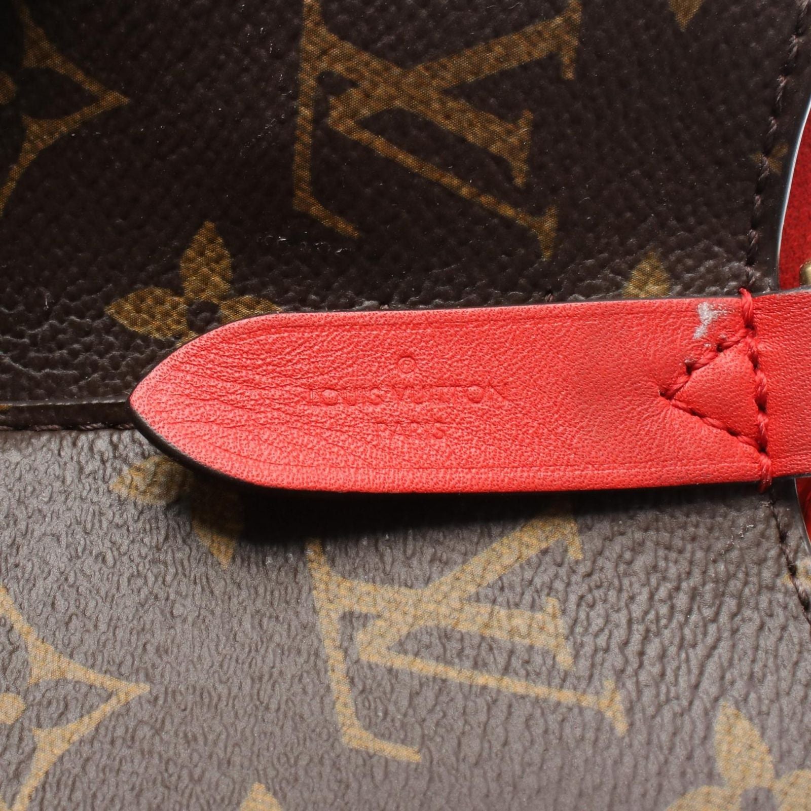 Louis Vuitton Shoulder Bag Neo Noe Monogram Coquelicot Canvas Leather — view 4