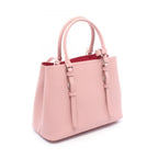 Prada Saffiano Cuir 2-Way Light Pink Leather Tote Bag — view 2