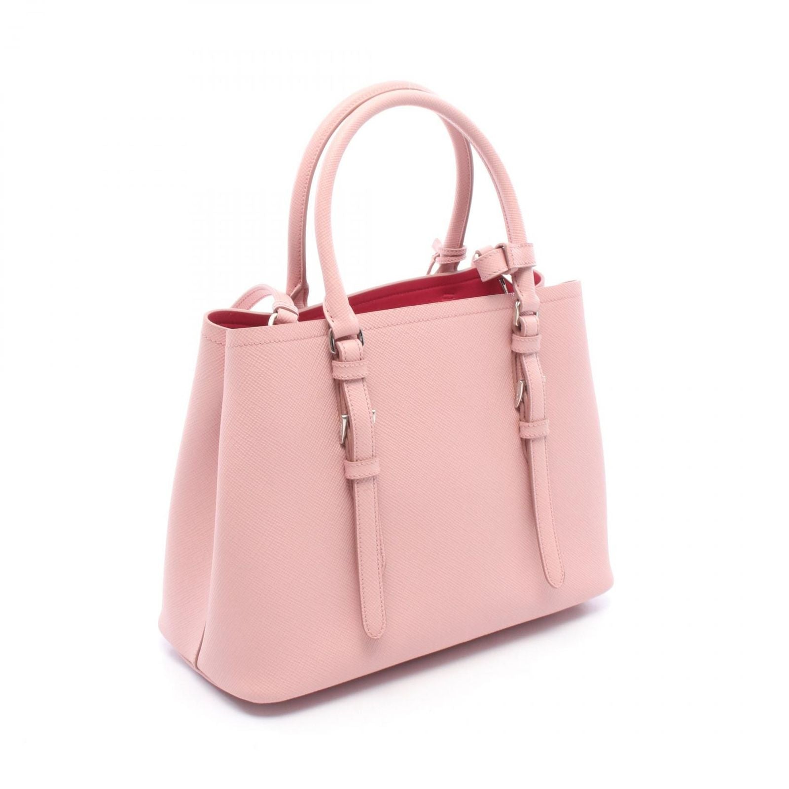 Prada Saffiano Cuir 2-Way Light Pink Leather Tote Bag — view 2