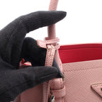 Prada Saffiano Cuir 2-Way Light Pink Leather Tote Bag — view 5