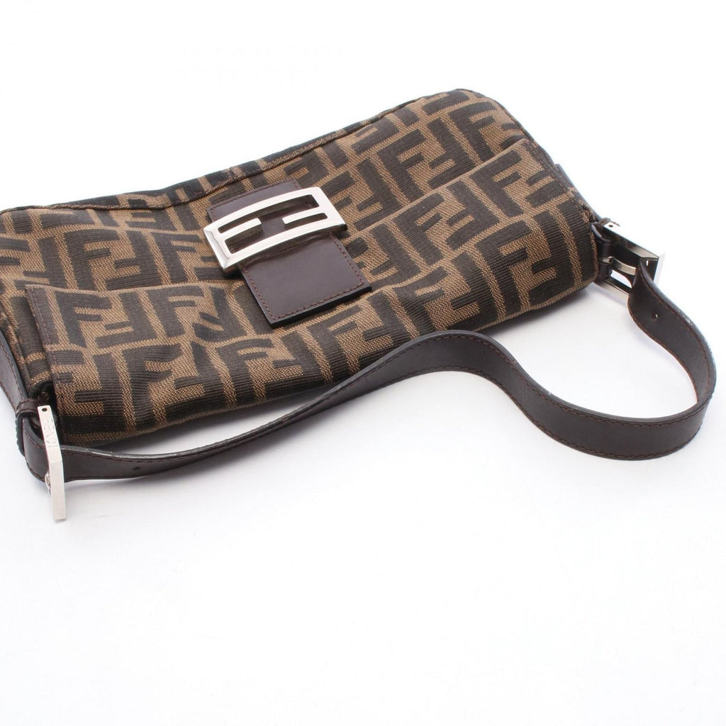 Fendi Mamma Bucket Brown Black Canvas Leather Zucca Handbag — view 5