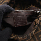 Fendi Mamma Bucket Brown Black Canvas Leather Zucca Handbag — view 4