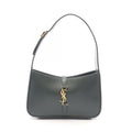 Saint Laurent Paris le 5 7 le Cassette Dark Green Leather Handbag