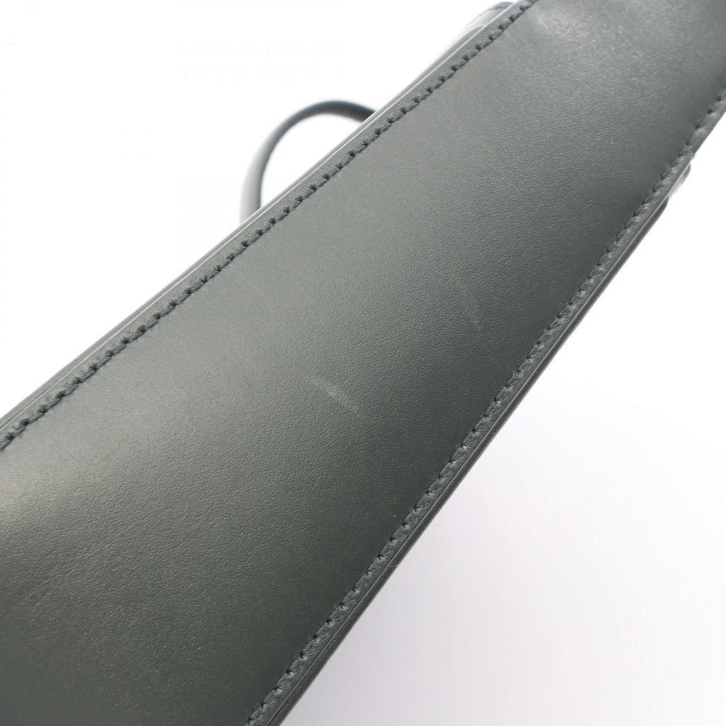 Saint Laurent Paris le 5 7 le Cassette Dark Green Leather Handbag — view 6