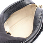 Gucci Shoulder Bag Soho Edge Coating GG Interlocking Black Leather Small — view 3
