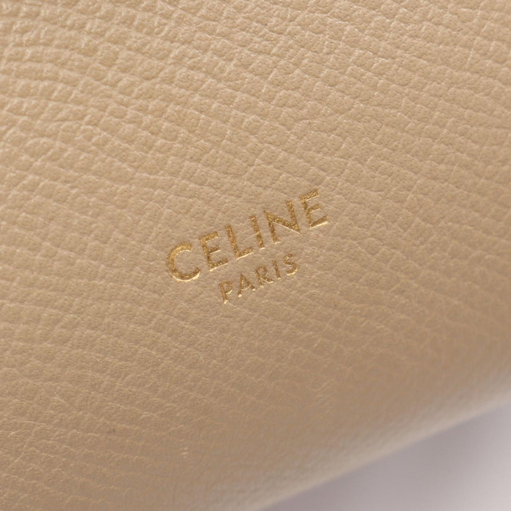 Celine Handbag Pico Belt Bag 2-Way Beige Leather — view 4