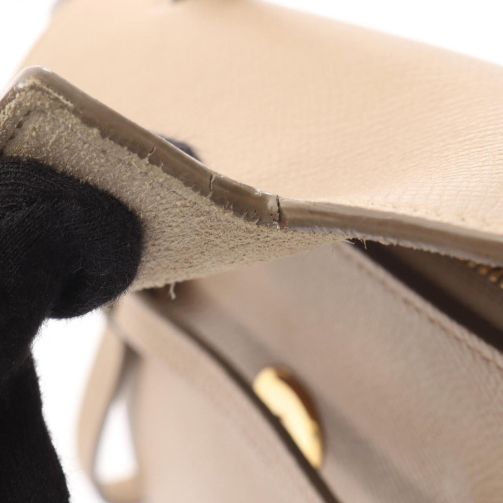Celine Handbag Pico Belt Bag 2-Way Beige Leather — view 8