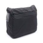 Prada Shoulder Bag Triangle Logo Bag Black Nylon Leather — view 2