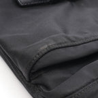 Prada Shoulder Bag Triangle Logo Bag Black Nylon Leather — view 8