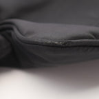 Prada Shoulder Bag Triangle Logo Black Nylon Saffiano Leather — view 5