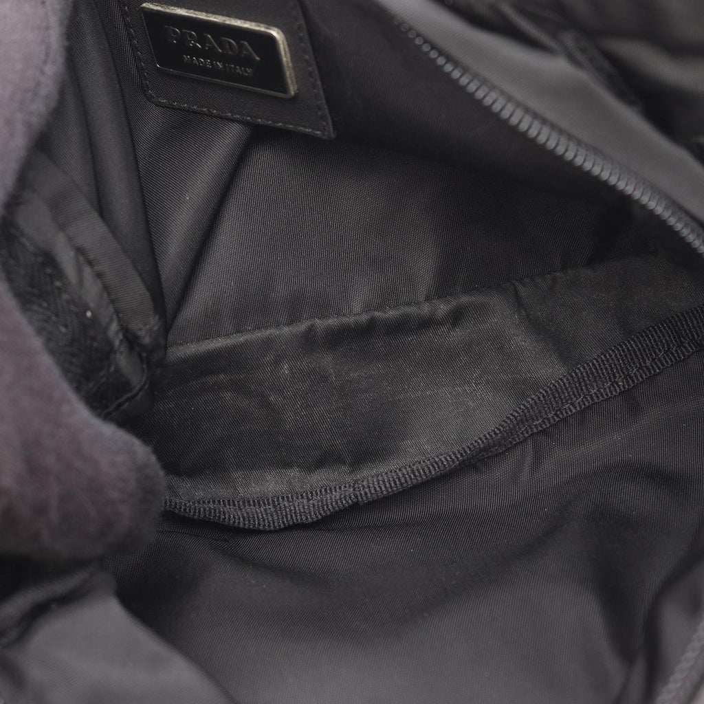Prada Waist Bag Tessuto Montagn Black Nylon Triangle Logo — view 5