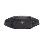 Prada Waist Bag Tessuto Montagn Black Nylon Triangle Logo