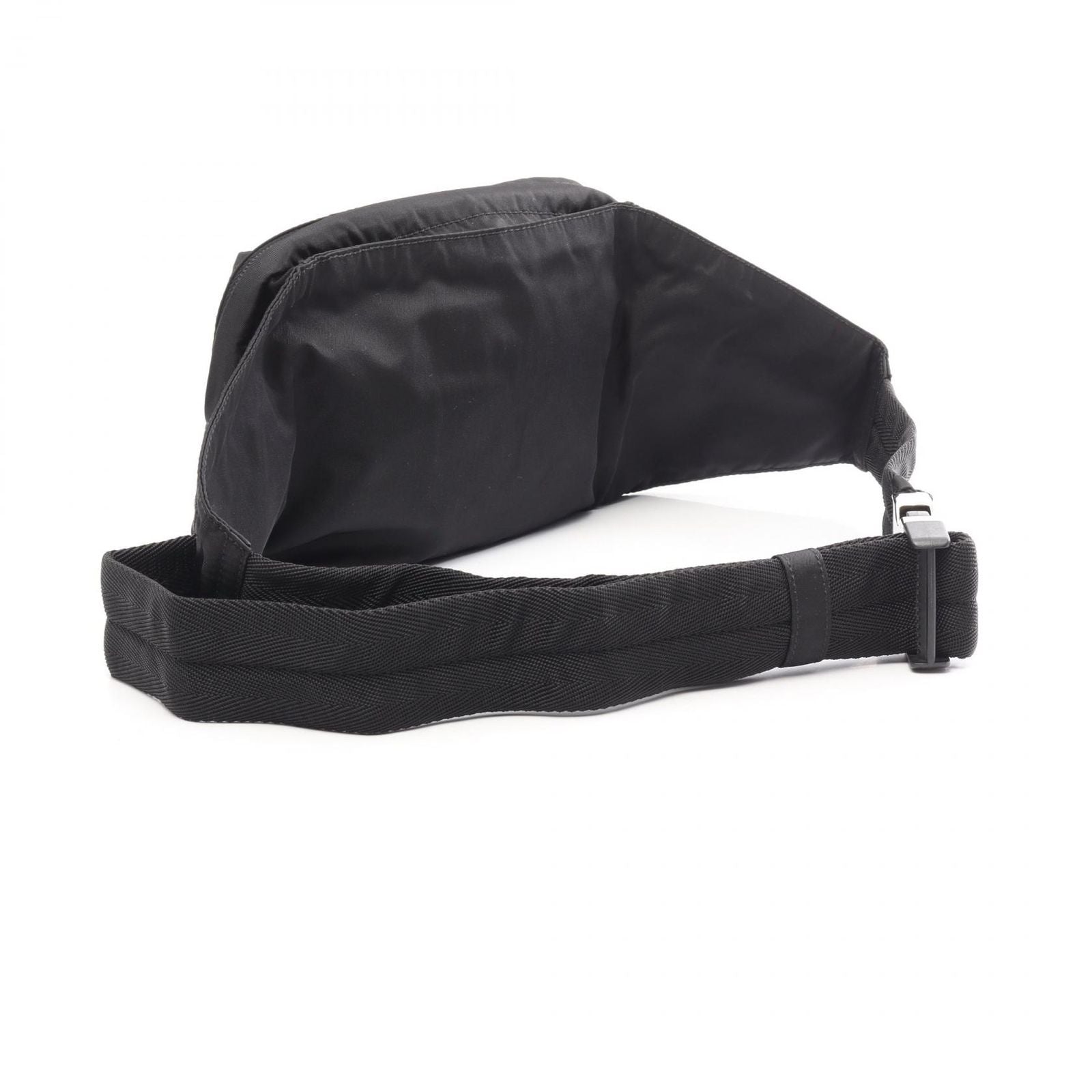 Prada Waist Bag Tessuto Montagn Black Nylon Triangle Logo — view 2